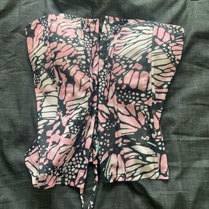 Pink corset top